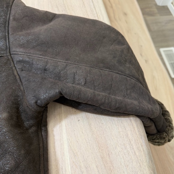 Vintage Flash Leather Sheepskin Shearling Lined Women’s Via Button Up Size Med - Picture 4 of 12
